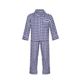Conjunto Vitória Xadrez Marinho debrum rosa Kids